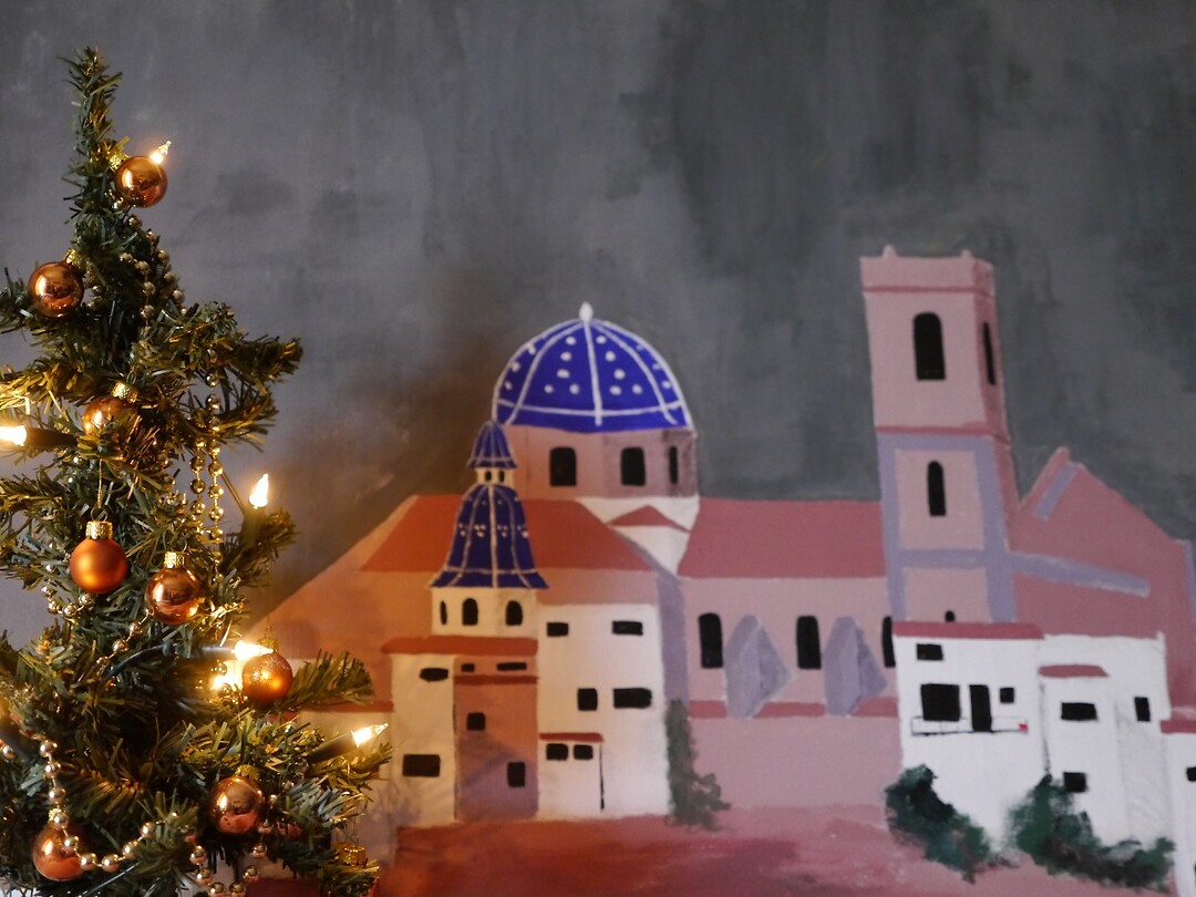 schilderij  altea. met kerstboompje JPG