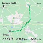 De route van vandaag