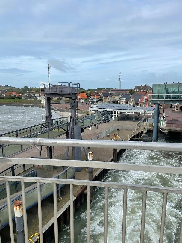 De haven uit