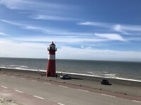 Vuurtoren toe bij de “punt”