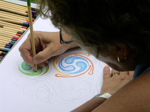 Een mandala in wording
