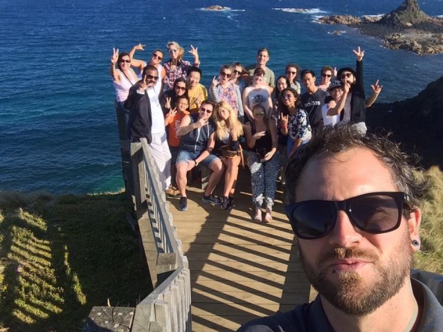 Tourdriver and tour group :D