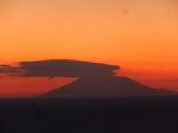Vanuit het huis zicht op het eiland Samothraki!