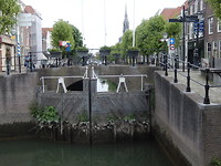 De sluis bij de Oude Singel!