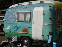 Hippe caravan!