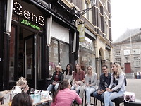 Borrelen met al het personeel van Rituals!
