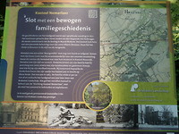 Info bord bij het kasteel!