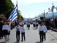 De parade op Ochi-day!