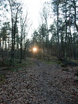 Ondergaande zon op een koude winterdag!
