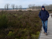 Chrisje over het vlonderpad!