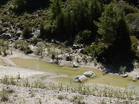 Gaidourásrivier bijna zonder water!