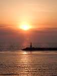 Ondergaande zon!