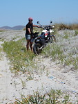 Vast in het zand!