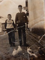 Kleine broer Chris met grote broer Bill!