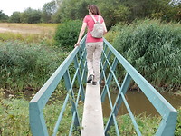 Smalle hangbrug!