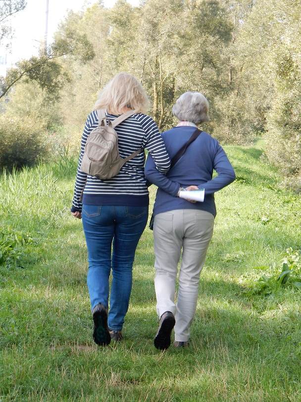 Geen wandelstokken!