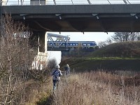 Onder de brug door!
