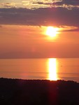 Net op tijd boven voor de zonsondergang!