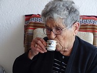 Samen met een Griekse koffie!