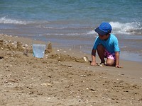 Spelen op het strand!