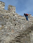 Op de kasteelmuur!
