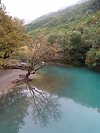 Voidomatis Rivier met turquoise water!
