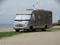 Plekje aan Karavostassi Beach!