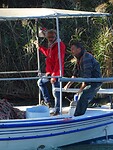 Samen met visser Dimitris!