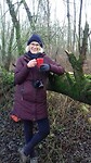 Pippie hangend aan de “natuurlijke” bar!