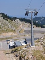 Ski-Center op 1950 meter hoog…..