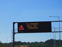 Snelweg tussen Thessaloniki en Athene afgesloten……alleen via deze route….
