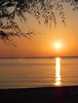 Vanochtend zonsopkomst Aragia Beach…..
