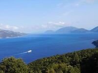 De ferry naar het eiland Ithaki…..