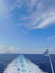 In 1,5 uur varen we naar Kylini op de Peloponnesos……