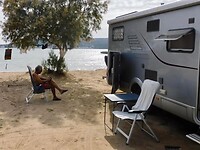 Pounda Beach……vlakbij waar de ferry’s vertrekken..….