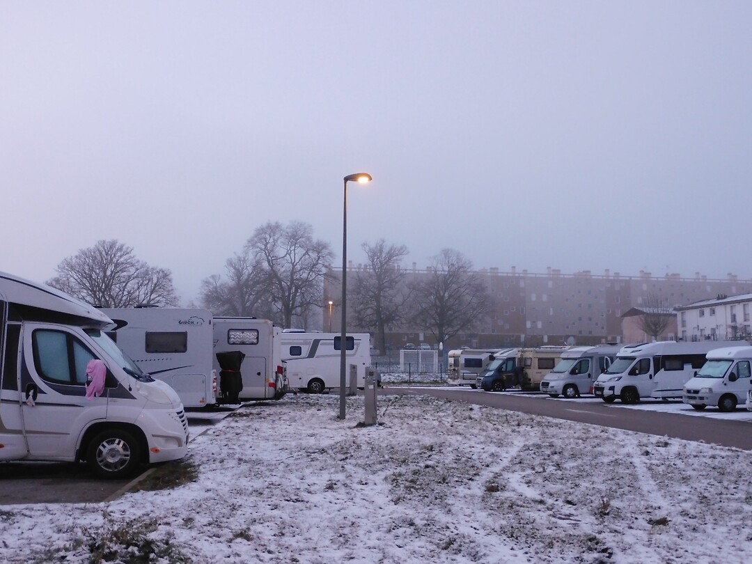 Mistig en ijzig koud!