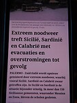Veel schade op Sicilië…..