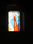 Glas in Lood Ramen in de kerk van Le Castella….
