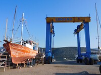 De scheepswerf in Kilada….