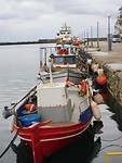 Overnachtingsplek op de pier bij Karystos….