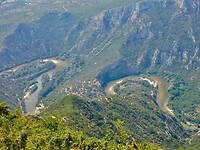 De meanders van de Nestos rivier…..