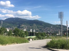 Olympisch stadion waar de opening is geweest in 1984
