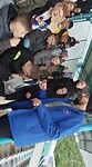Bij de voetbalwedstrijd