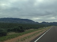 on the road