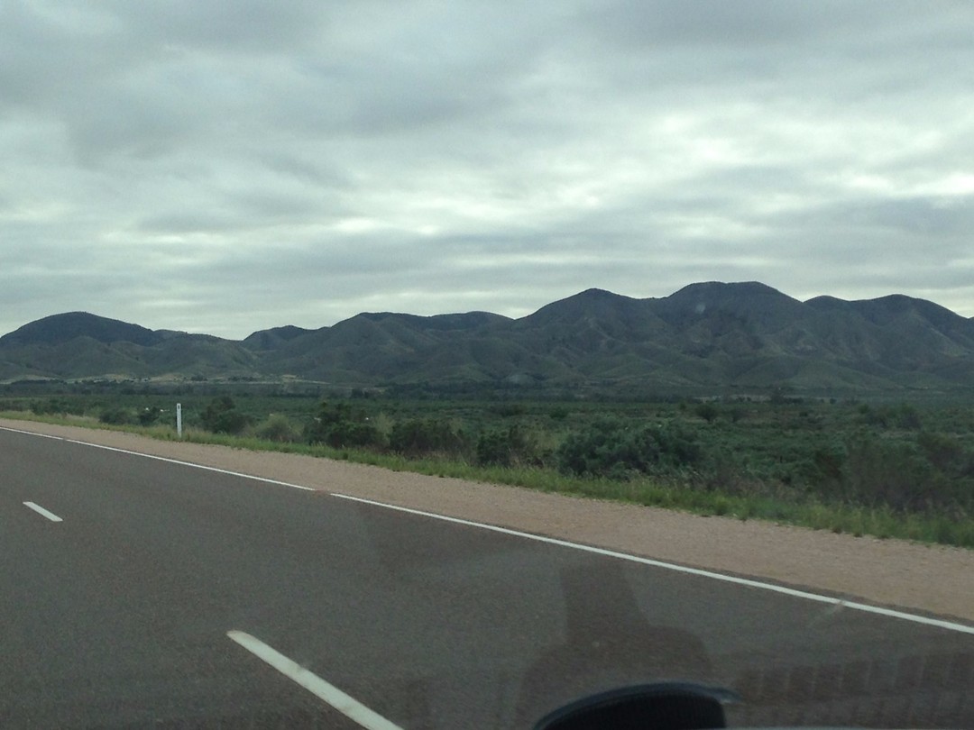 on the road