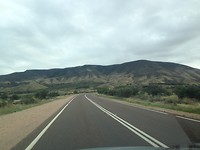 on the road