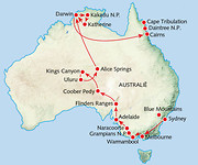 Australië kaart