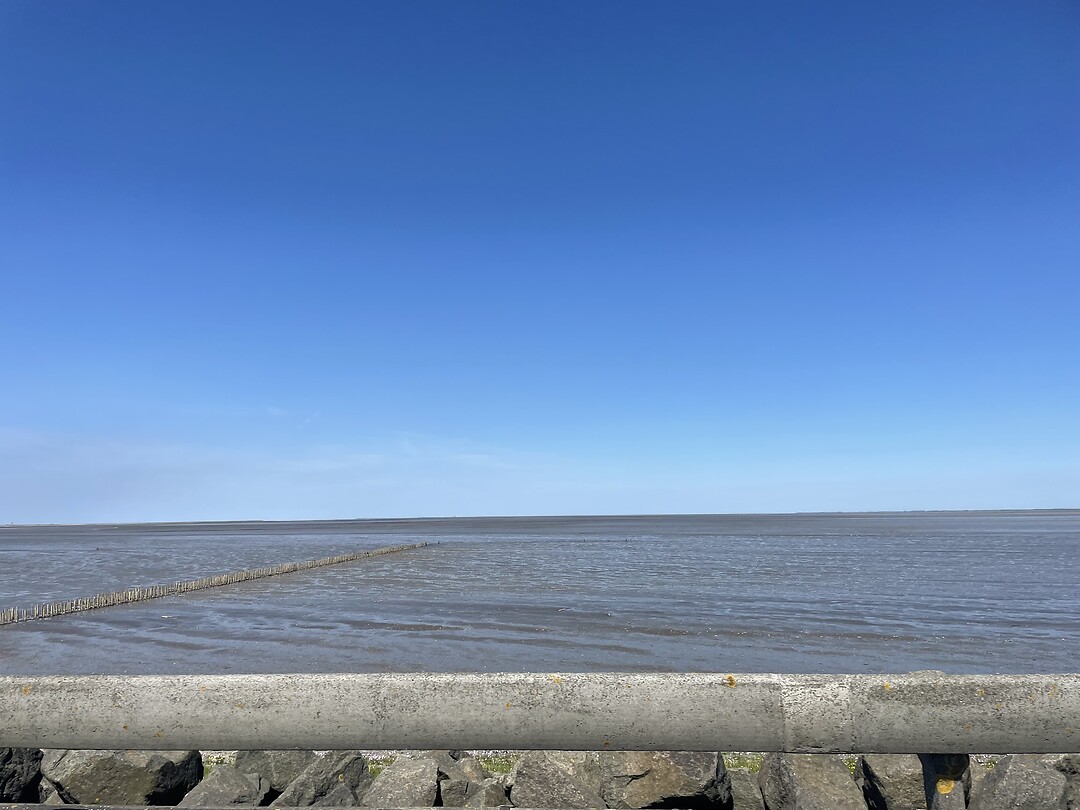 Over de dam naar Rømø