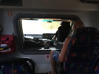 Zicht vanuit onze plek naar voren