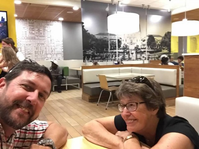 Selfie bij Mc Donald
